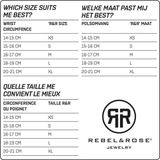 Rebel and Rose - RR-8DV05-G - Armband - Matt Black - Metaal