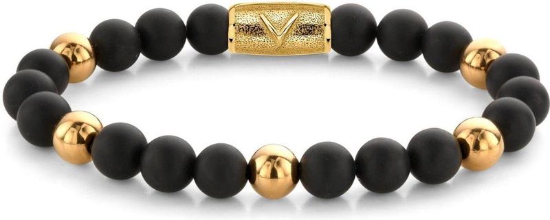 Rebel and Rose - RR-8DV05-G - Armband - Matt Black - Metaal