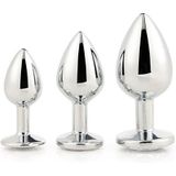 Dream Toys Gleaming Love Silver Plug Set set anale plugs Silver Plug Set