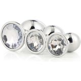 Dream Toys Gleaming Love Silver Plug Set set anale plugs Silver Plug Set