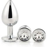Dream Toys Gleaming Love Silver Plug Set set anale plugs Silver Plug Set