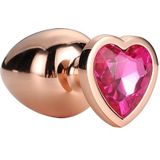 Dream Toys - Gleaming Love - Aluminium buttplug met siersteen - Medium