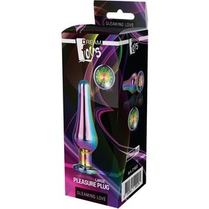 Dream Toys Buttplug GLEAMING LOVE COLOURED PLEASURE PLUG L Multicolours