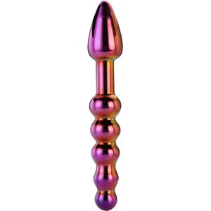 Dream Toys Glamour Glass anale dildo rainbow 18 cm