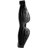 Blinddoek Blaze Croco Zwart