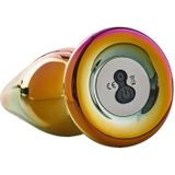 Dream Toys Glamour Glass Remote Tapered Plug anale plug vibrerend 12 cm