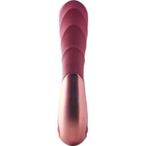 Dream Toys Dinky Jimmy K. Rabbit vibrator met clitorsstimulator purple 19 cm