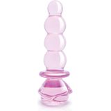 Dream Toys Glaze Glass 5.5" Rosebud Beaded Plug anale plug 14 cm