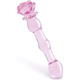 Dream Toys Glaze Glass 8" Rosebud Beaded dildo 19,3 cm