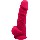 Dream Toys - Real Love - Temperatuurgevoelige dildo met balzak - 21,6 cm