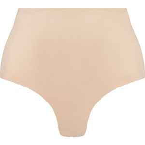Bye Bra - Women Low Back Mid Waist Thong - Beige - Corrigerend Ondergoed