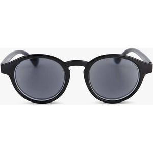 Gemaakt Van Gerecycled Plastic - Five2One-Eyewear Drift - Zonnebril met Leesdeel - Computerbril - +1.5 - Dames / Heren - Glimmend Donker Zwart