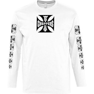 WCC - Longsleeve Original Cross - Wit - T-shirt