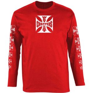 WCC West Coast Choppers - Longsleeve OG Logo ATX - Rood - 3XL