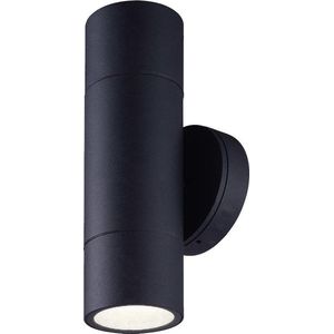 HOFTRONIC Dax - LED Wandlamp - Zwart - IP65 Waterdicht - 6000K Daglicht wit - Dimbaar - Moderne muurlamp - Up down light - Geschikt als Wandlamp Buiten, Wandlamp Badkamer en Binnen