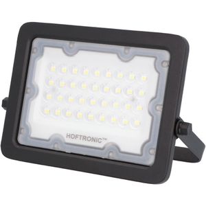 HOFTRONIC - LED Breedstaler 30 Watt - 3.000 Lumen Vervangt 270 Watt - UGR15 - IP65 Waterdicht 4000K Neutraal wit licht - LumiLEDs Chips -  Onderhoudsvrij Aluminium - AKZO-nobel Poedercoating - 35.000 branduren & 3 jaar garantie - LED Schijnwerper