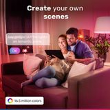 Hoftronic - Smart E27 - Lamp - Wit - LED - 16,5 Miljoen Kleuren