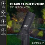 Pinero dimbare LED prikspot - GU10 - Kantelbaar - Tuinspot - Pinspot - IP65 voor buiten - Zwart