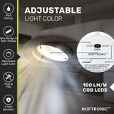 Set van 10 Dimbare LED inbouwspot Sierra ultra dun zwart 5 Watt 3 CCT IP65 360° kantelbaar