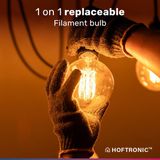 Hoftronic - Smart Filament LED Lamp - G95 - Wit - 7 Watt - Wifi