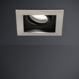 6x HOFTRONIC Modesto - Vierkante inbouwspot - LED - Zaagmaat 85x85mm - RVS - Dimbaar - Kantelbaar - 5 Watt - 350 lumen - 230V - 6400K Daglicht wit - Verwisselbare GU10 - Plafondspots - Inbouwspot voor binnen - 2 jaar garantie