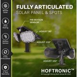 4x Solar LED Prikspot Pato PIR met bewegingssensor 3000K warm wit