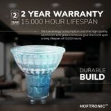 HOFTRONIC Voordeelpack 10x GU10 LED Spots 5W 400lm - 2700K Warm Wit - Glas - Dimbaar