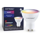 Set van 10 GU10 SMART LED - RGBWW - Wifi & Bluetooth - 5.5 Watt - 400lm - 120° - Dimbaar via App