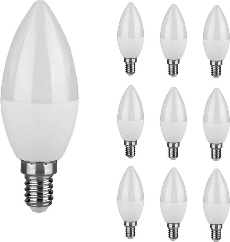 Energizer - E14 LED Lamp - Set van 10 - Kaars - 3.7 Watt - 6500K