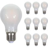 Set van 10 E27 filament lampen - A60 -2700K - Frosted - 5 Watt - 2 jaar garantie