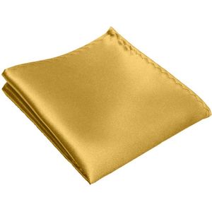 Fako Fashion® - Pochette - Pochet - Satijn - 22x22cm - Goud
