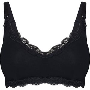 MAGIC Bodyfashion Niet-voorgevormde Voedingsbh Mama Lace Bralette Zwart