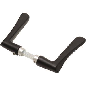 Wovar Zwarte deurklink vlindermodel | Per set | Deurkruk