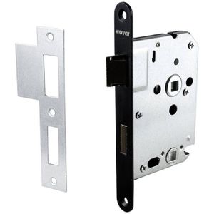 Wc Slot - Zwart - Verzinkt Staal - Doornmaat 50 mm - PC Maat 63 mm
