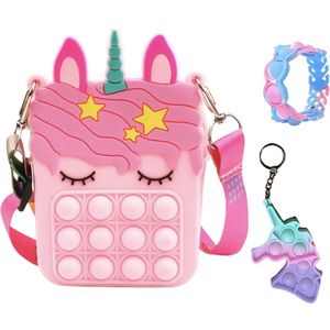 3-Pack - Fidget Toys - Pop It - fidget - unicorn