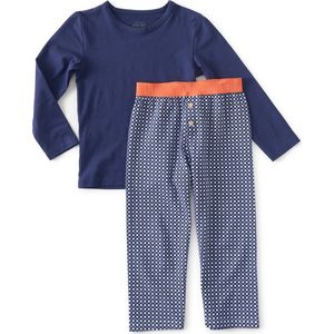 Little Label - Pyjama - Blauw, Wit - Zachte BIO Katoen