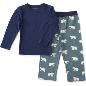 Little Label - Pyjama - Dierenprint - Katoen - Blauw