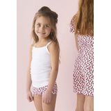 Little Label - Ondergoed Meisjes - Wit - Hemd - 3 Stuks - Zachte BIO Katoen