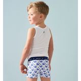 Little Label - Onderhemd - Wit - Zachte BIO Katoen - 3 Stuks - Dierenprint