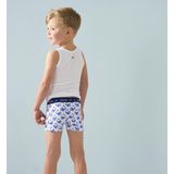 Little Label - Onderhemd - Wit - Zachte BIO Katoen - 3 Stuks - Dierenprint