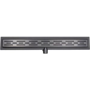 Wiesbaden 3e Generatie Douchegoot 70x7cm 40mm Met RVS Sifon En Filter RVS Gunmetal