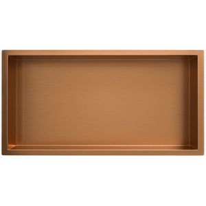 Wiesbaden - Inbouwnis 30 X 60 X 7 cm - Geborsteld Brons Koper