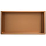 Wiesbaden Inbouwnis - 30 x 60 x 10 cm - Geborsteld Brons Koper