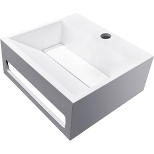 Wiesbaden Fontein Julia 30x28x12,5 cm Solid Surface Mat Wit