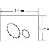 Wiesbaden X10 drukplaat mat wit