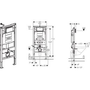 Geberit Duofix Basic UP320 Inbouwreservoir