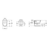 Wandcloset wiesbaden vesta rimless tornado flush glans wit