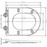 Wandcloset wiesbaden vesta rimless + zitting shade wit