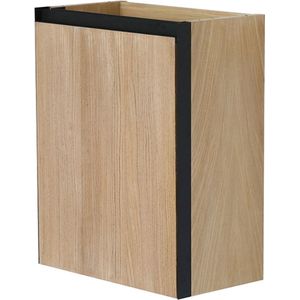 Wiesbaden Lotus fonteinkast 40x21,8 cm naturel eik/mat zwart