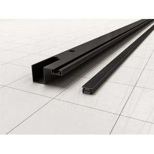 Wiesbaden Skyline muurprofiel met magneetstrip voor nisdeur mat zwart 20.3739